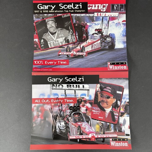 Gary scelzi autographed racing - scelzi,